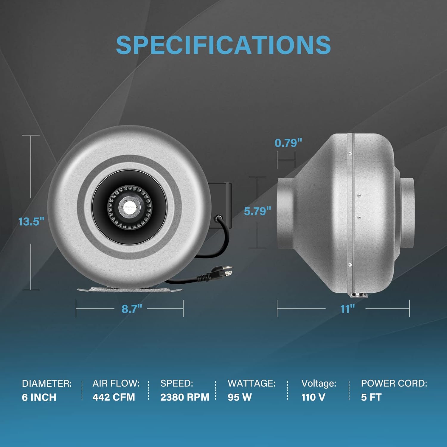 Best Review iPower 6 Inch 442 CFM Duct Inline Fan HVAC Exhaust Blower for Grow Tent Ventilation, New, Silver Get Popular Offer iPower 6 Inch 442 CFM Duct Inline Fan HVAC Exhaust Blower for Grow Tent Ventilation, New, Silver