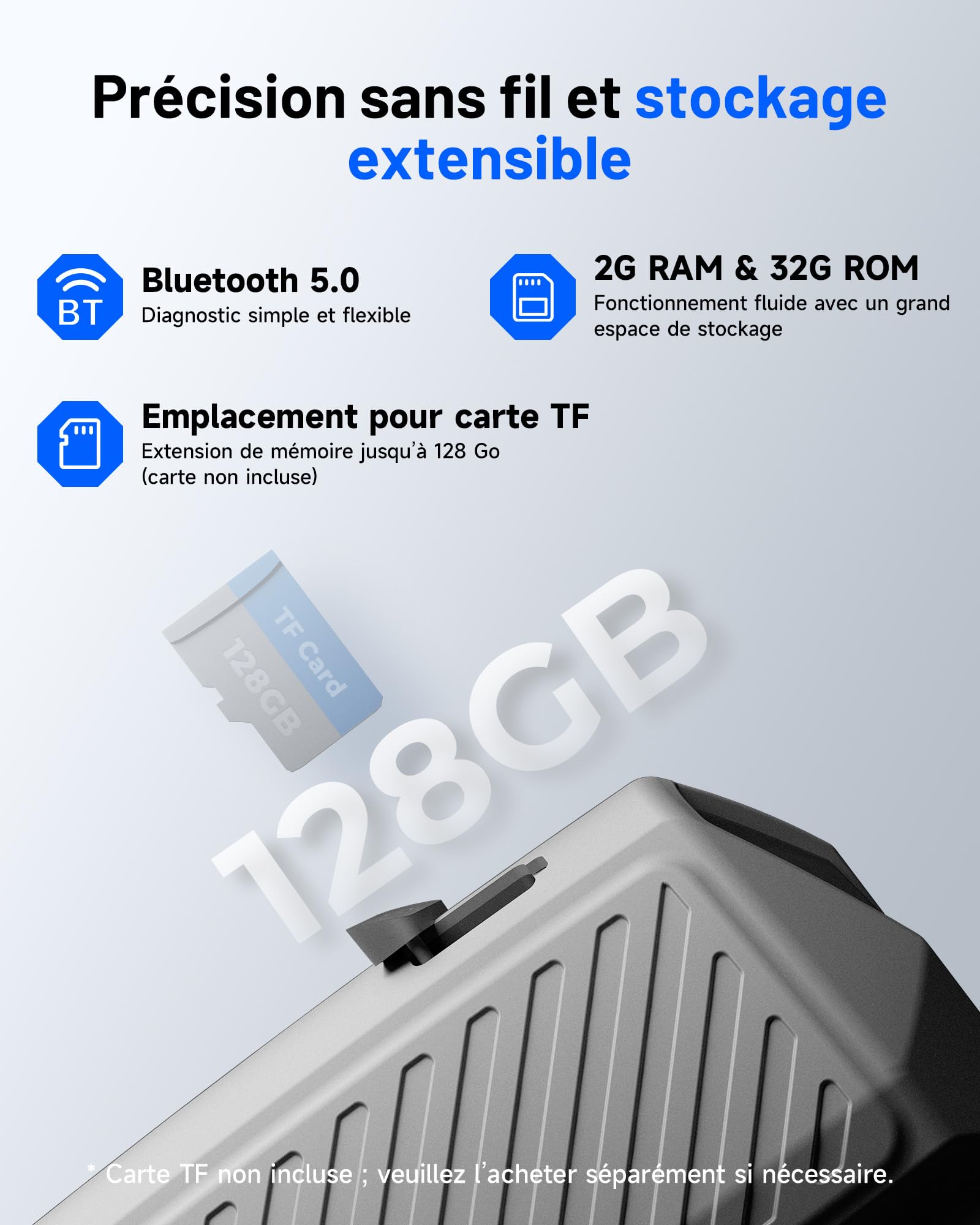 TOPDON Valise Diagnostic Auto ArtiDiag900 Lite pour système Complet, lecteur de code OBD2 Bluetooth sans fil avec 8+ fonctions de réinitialisation, test actif, AutoVIN, tous les logiciels 2 an gratuit
