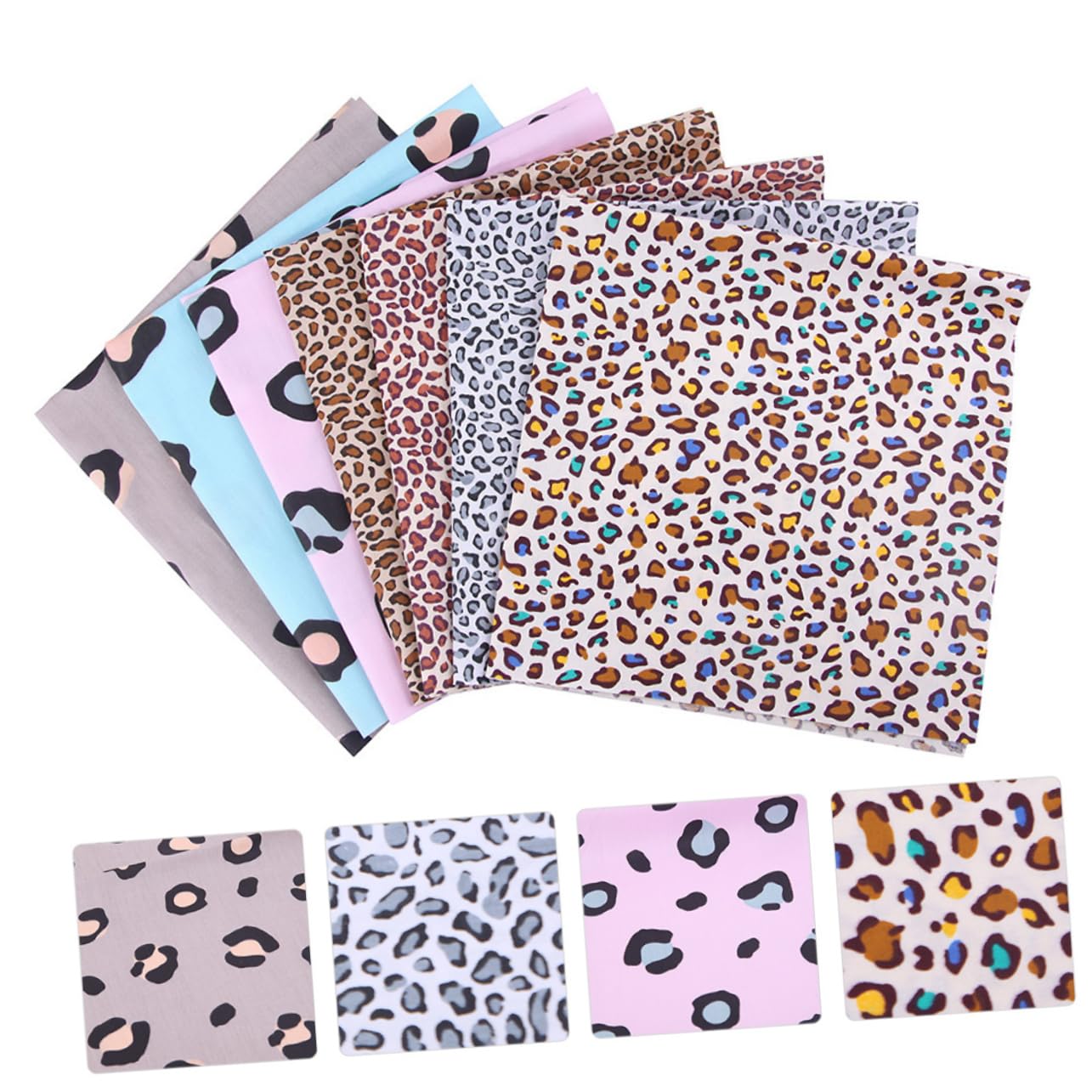 Housoutil 2 Series Tela De Algodón Con Estampado De Para Diy Kit Para Patchwork Y Manualidades 7 Piezas*2