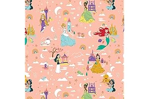 Disney Princesses Heart of a Princess Baby Nursery Bedding Quilt Fabric