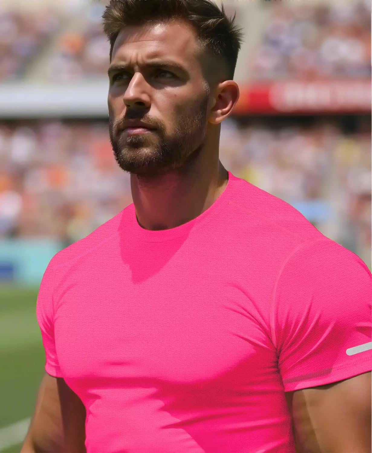 Workout Shirts Men Moisture Wicking T-Shirt Quick Dry Running Short Sleeve Gym Performance Active Tee Athletic Fit - Image 3