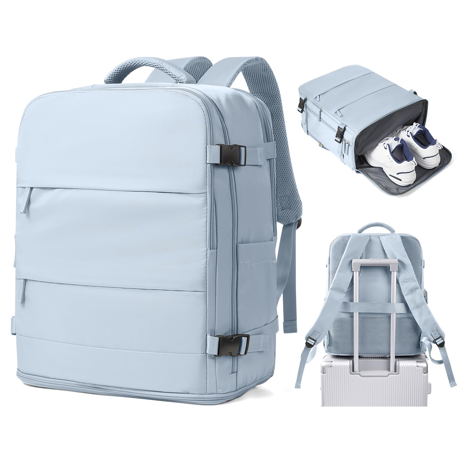 SZSYCN Mochila Viaje Cabina Avion 40x30x20 Ryanair Wizzair Maletas de Viaje Mujer Mochilas Viaje 40×20×25 Ryanair para Mujer Equipaje de Mano 45x36x20 Easyjet Maletas para Portatil Hombre — view 25