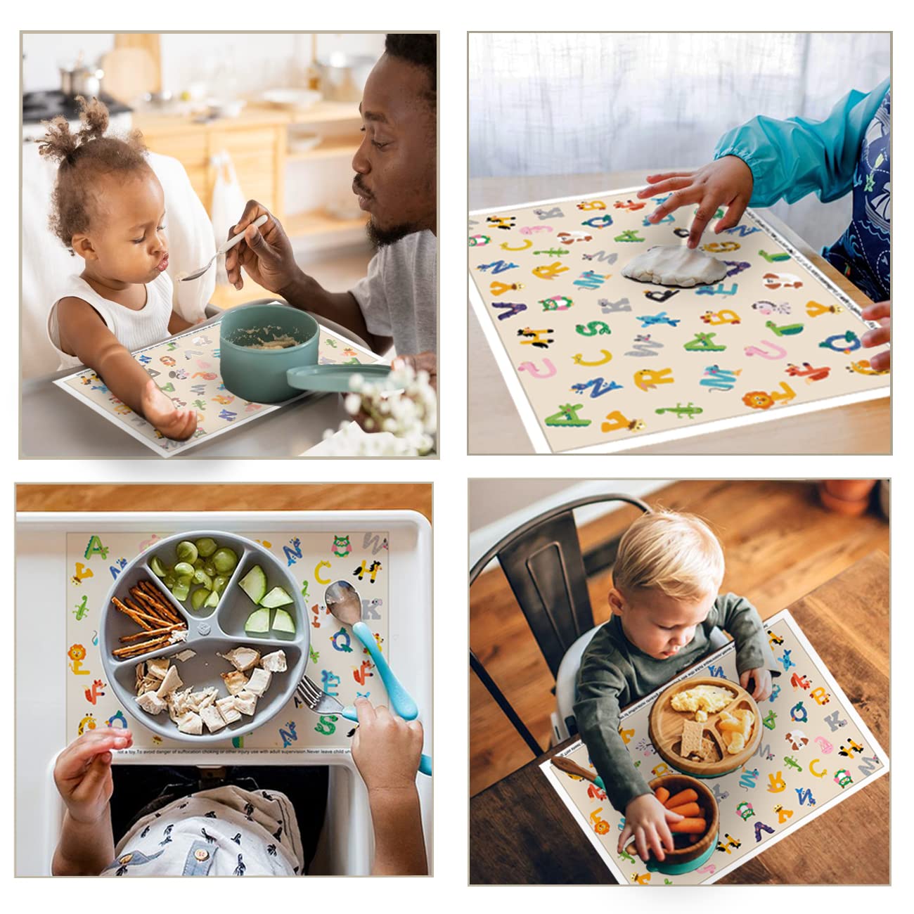 Tovagliette Simpatiche Per Bambini, Confezione Da 40 Per Bambini, Indispensabili Da Viaggio Per Bambini, Veicoli, Tovaglietta Da Ristorante Adesiva Per Seggiolone Central 23 Tovagliette Usa E Getta