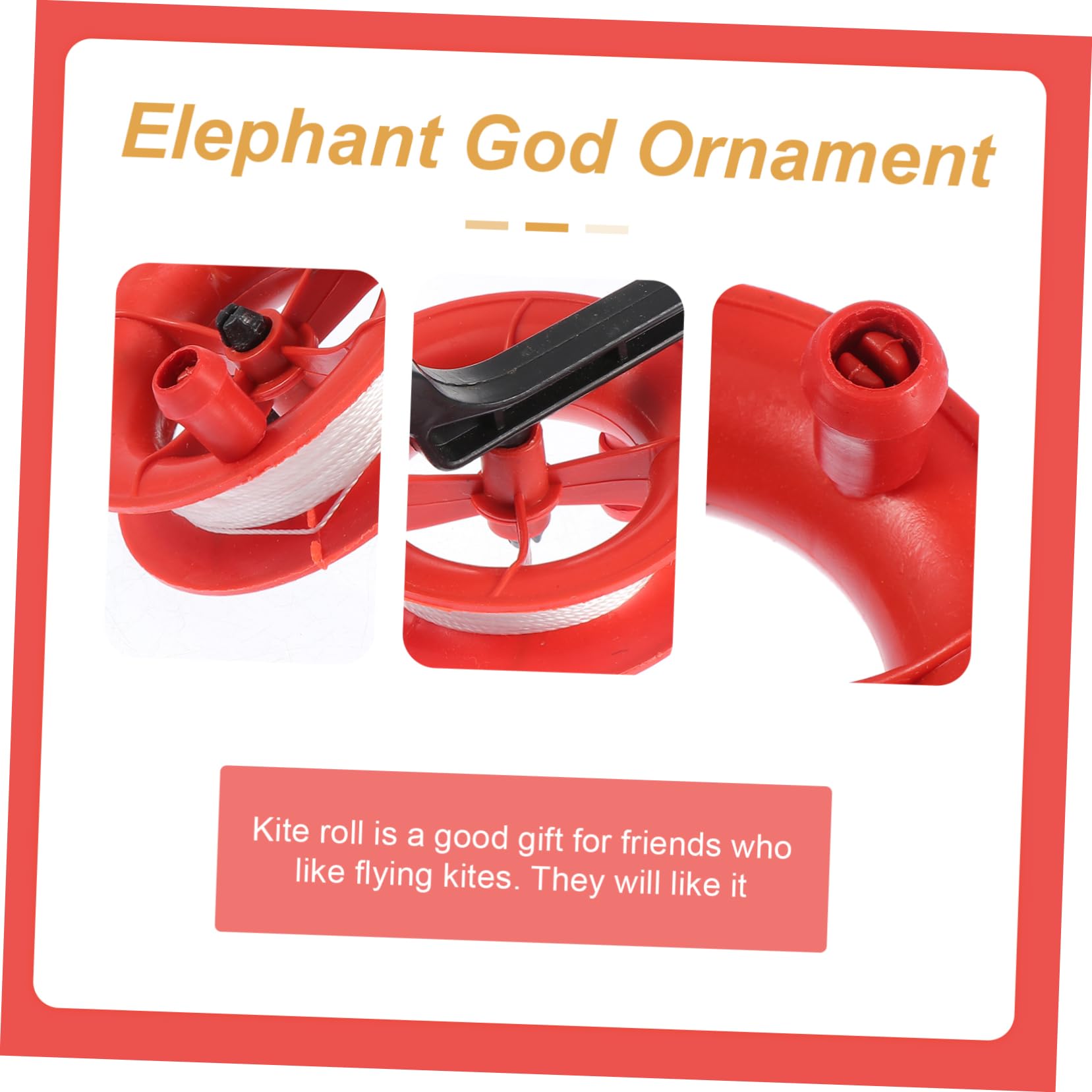 KOMBIUDA 10Pcs Plastic Reels Lightweight Kite Spools with Line Winder for Easy Control for Outdoor Flying and Fun Activities Compact Design for Convenient Storage