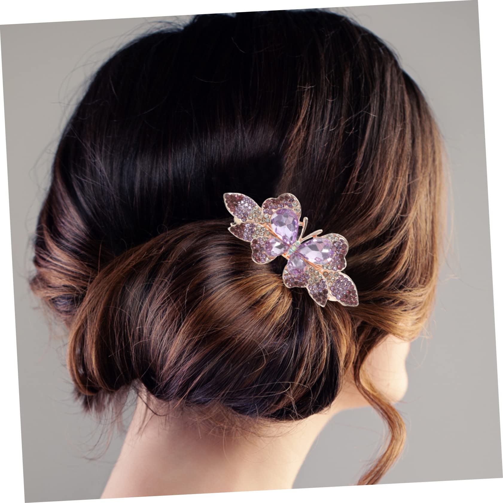 FRCOLOR 4 Pezzi Fermagli Per A Forma Di Farfalla Per Donne Fermagli Per Con Strass Per Feste Di Matrimonio