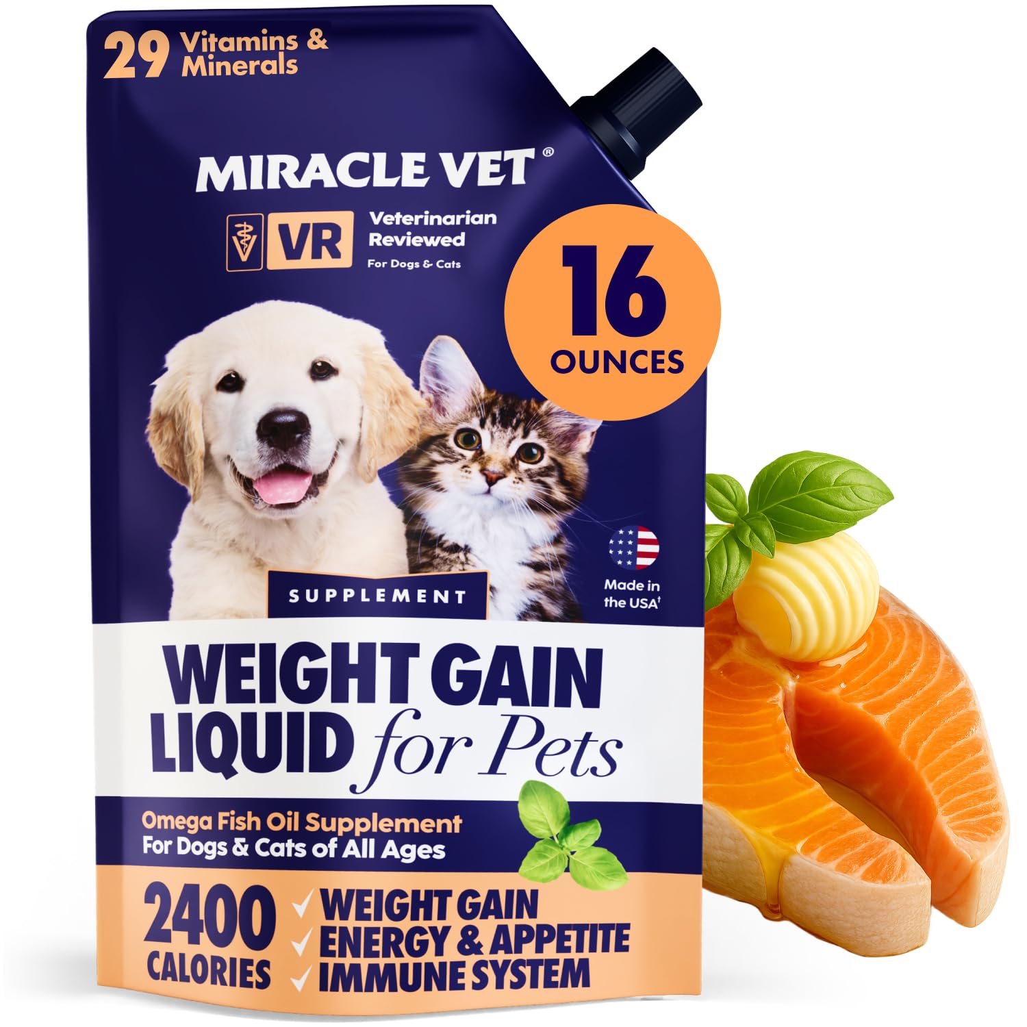 Miracle Vet High-Calorie Weight Gainer for...