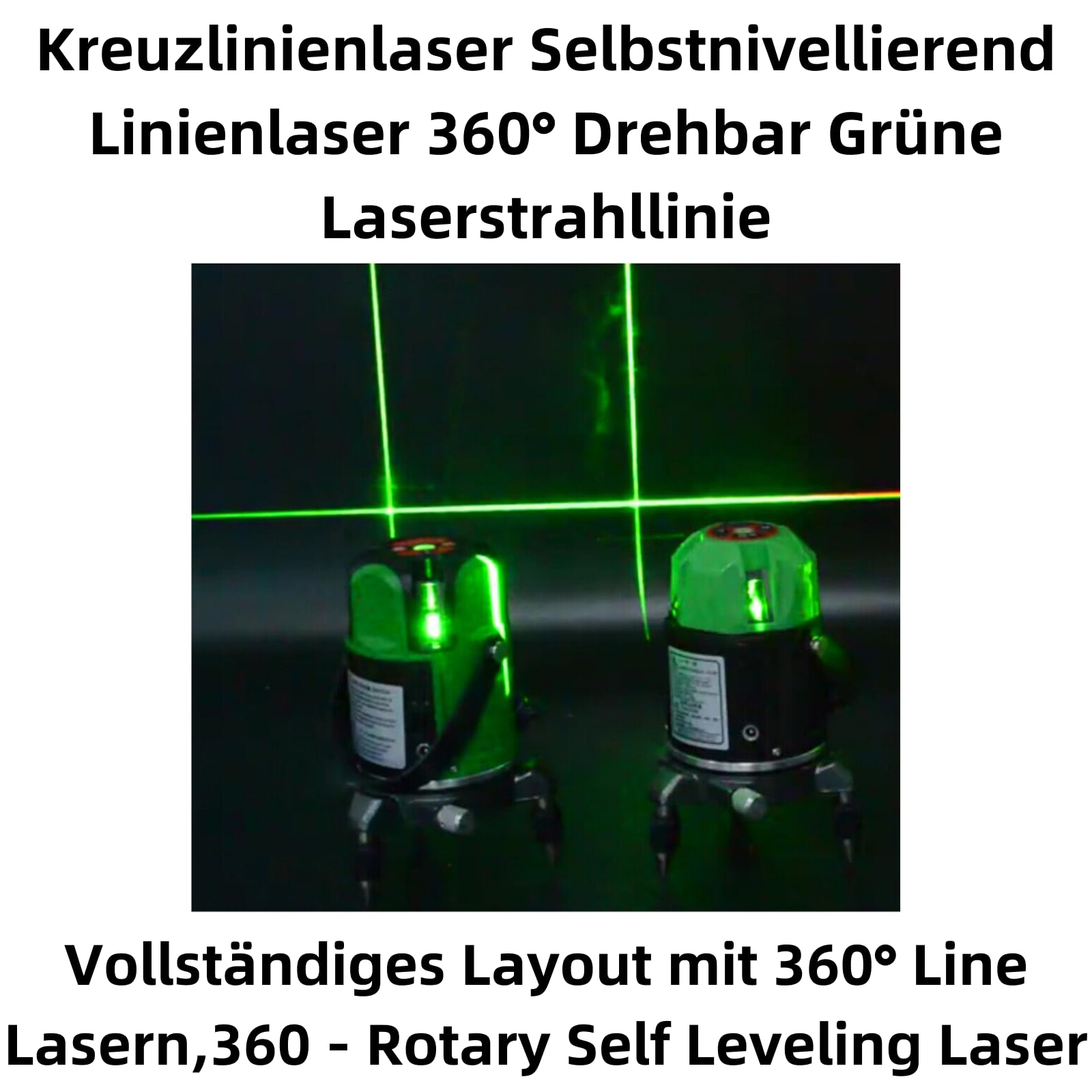 B18 professionale 360 ° verde selbstnivellierung Croce Misuratore di Distanza Laser 5 linea 6 Point livello