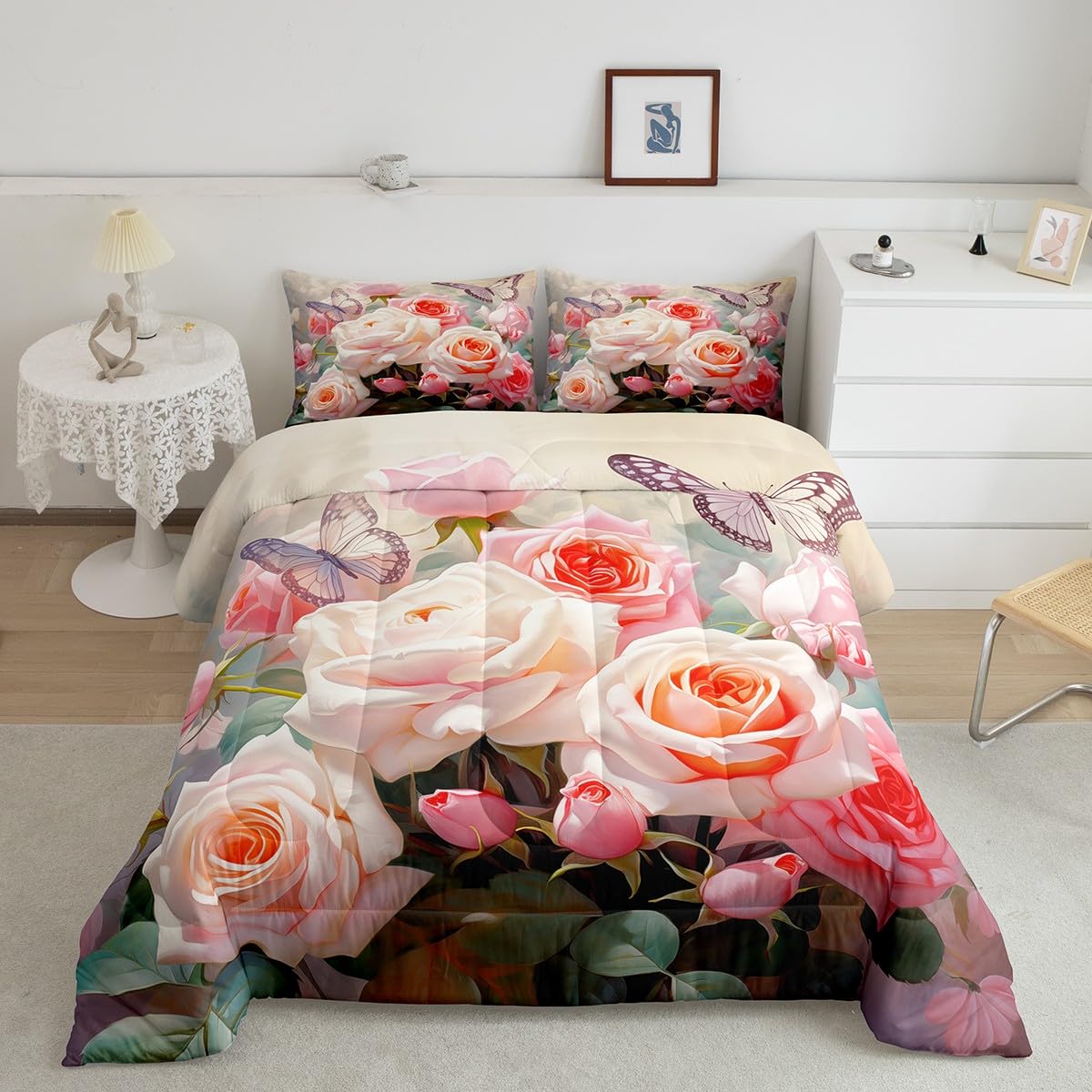 Twin Bedding Set Cardinal Comforter Set Red Rose s For Girls