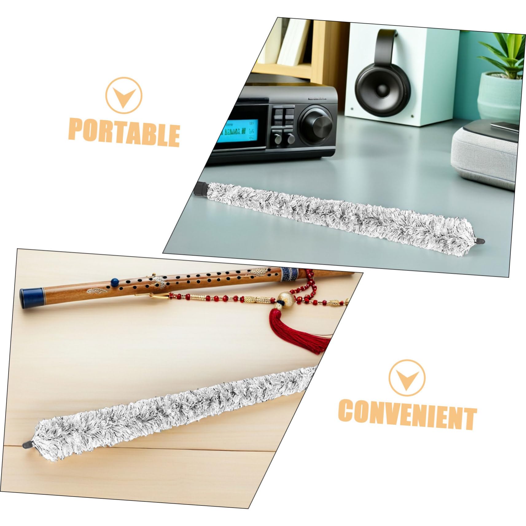 Spazzola Pulizia Sax Contralto 4 Pezzi Accessorio Manutenzione | Cotone e Metallo, Design Compatto Portatile, per Aule Musicali ed Eventi All'aperto