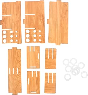 Artibetter Diamentowe narzędzia do malowania, wiertła, organizer, drewniany stojak na łyżwy, uchwyt wielofunkcyjny na łódź, 9 kratek, diamentowe akcesoria artystyczne, zestaw do tacy, miejsce na perły, przechowywanie