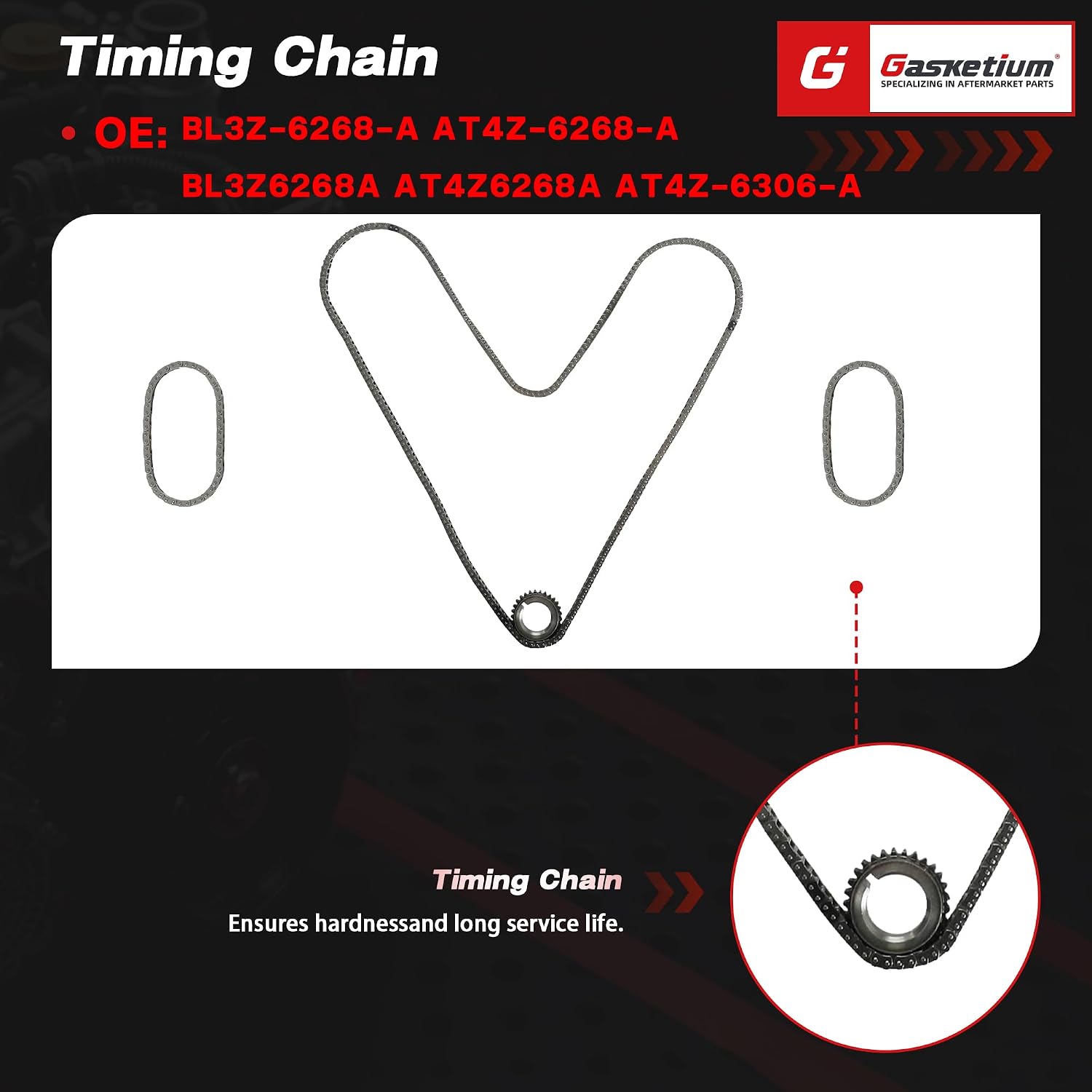 3.5 Timing Chain Kit w/Tool Kit Camshaft Holding Tool Water Pump | Fit For Ford Edge Explorer Flex Taurus Mustang 2011-2019 3.5L 3.7L V6 Replace OE BL3Z-6268-A AW6348