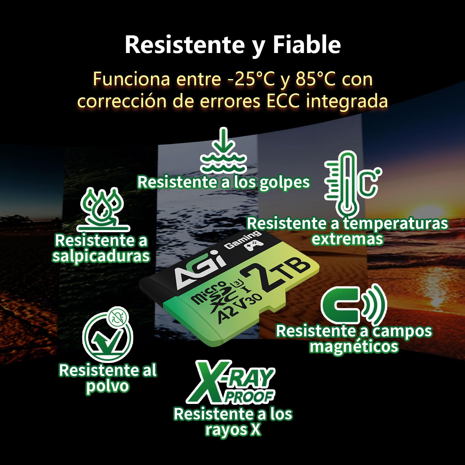 AGI TF138 2TB Tarjeta de Memoria microSDXC 180MBs UHS-I U3 V30 A2 | Almacenamiento y expansion para smartphones, tablets, camaras, dashcam, drone y consolas portatiles de juegos