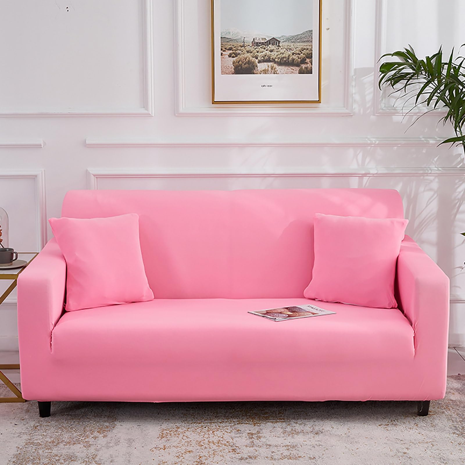 Housse de canapé extensible pour salon familial coloris V