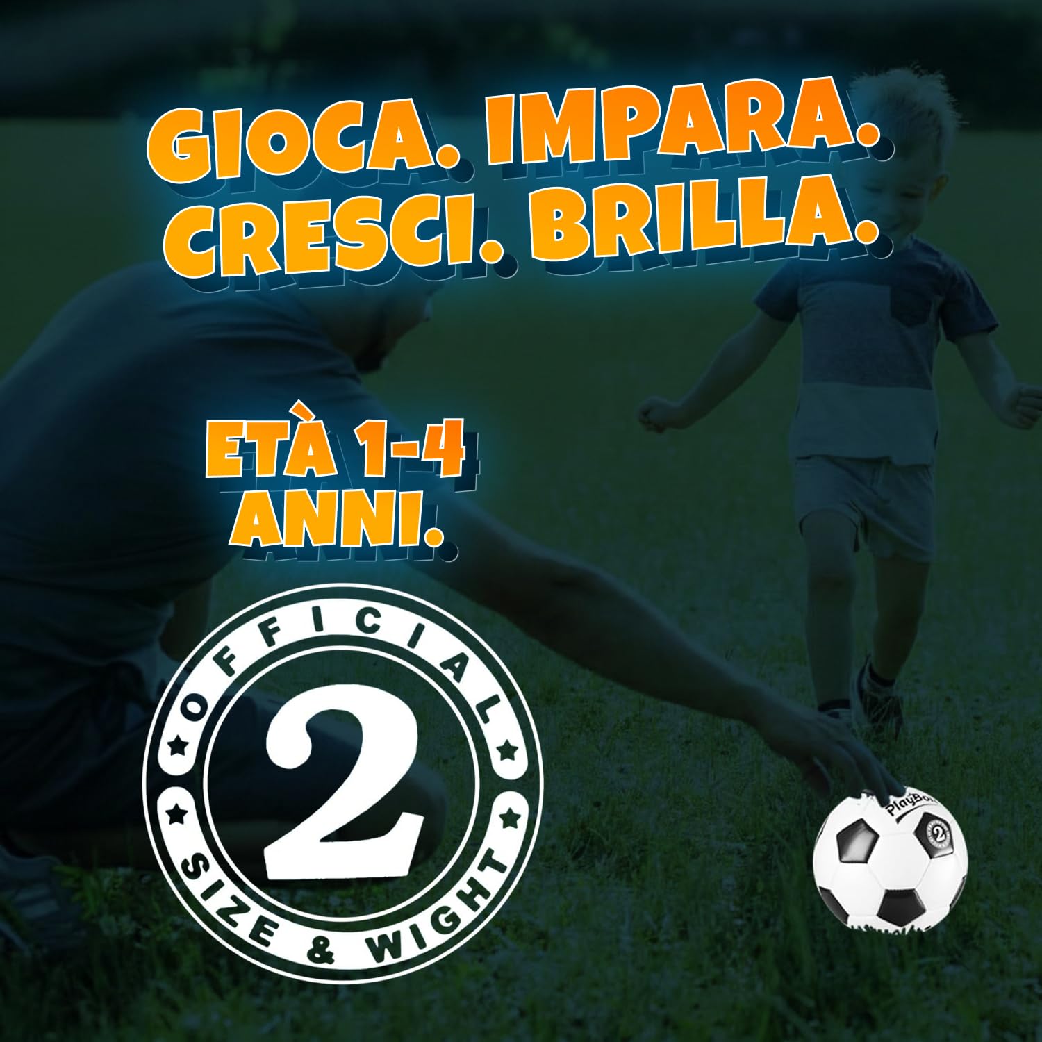 Pallone da calcio taglia 2–5, pelle PVC di alta qualità, con pompa. Per bambini, ragazzi e adulti. Ideale per allenamento, partita o gioco. Disponibile in confezione da 1 o 4
