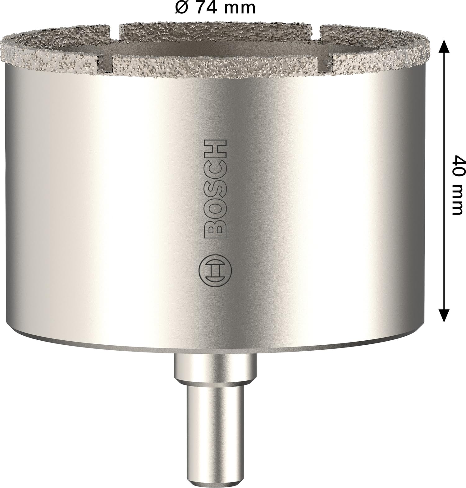 Bosch 1x Sega a tazza con mandrino per piastrelle