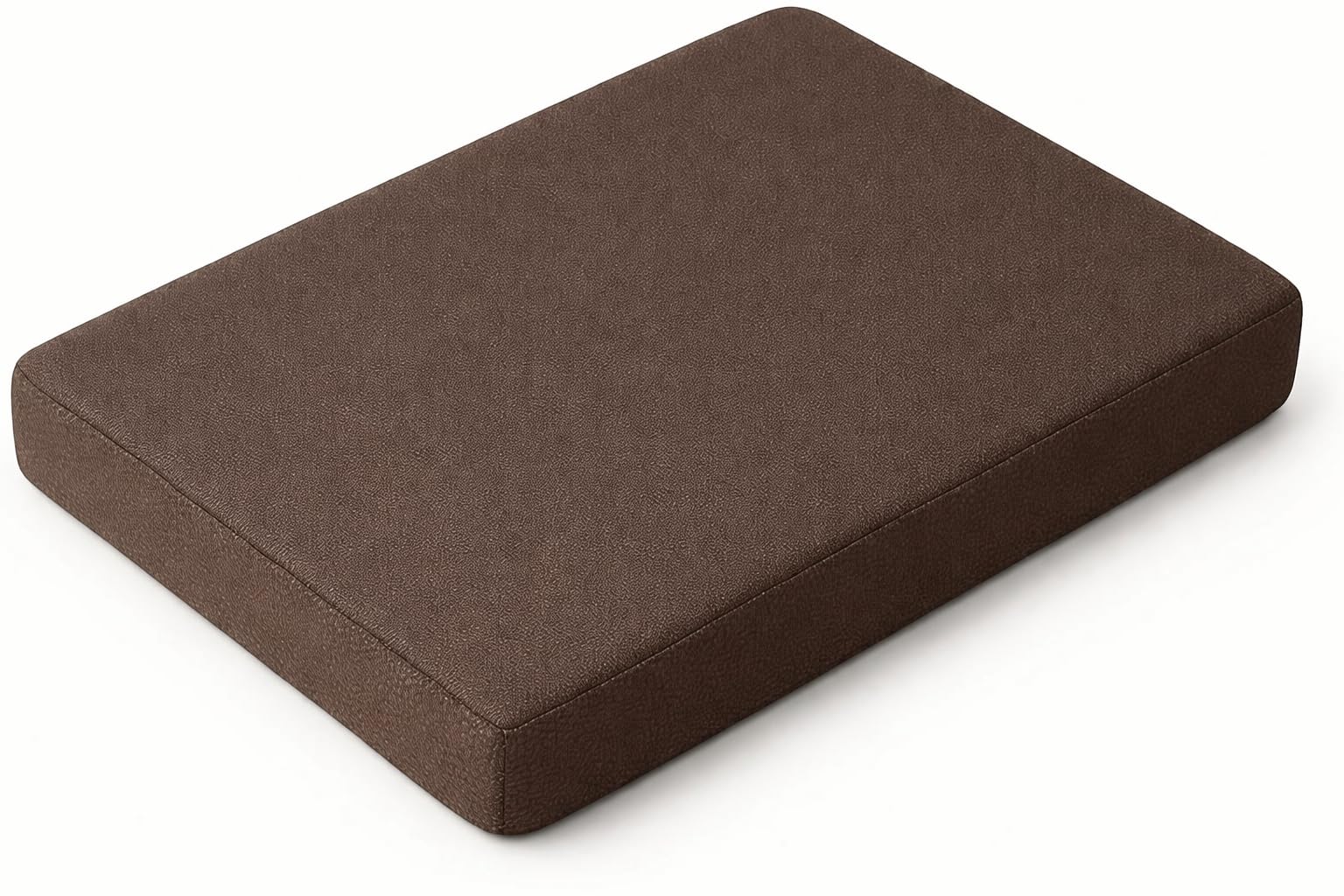 Pilates Head Cushion Headpad for Yoga Memory Foam 2"/5cm Pillow for Balance Pad, Knee Pads, Pilates Block or Yoga Cushion Removable Organic Polyester Cover Machine Washable 30×20×5cm (Chocolate Brown)