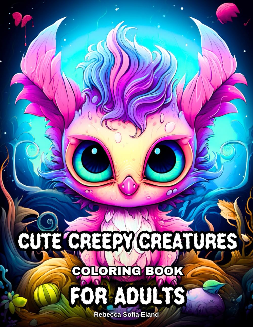Cute Creepy Creatures Coloring Book: Fun Coloring Pages Featuring Adorable Creatures and Spooky Monster for Anxiety Relief and Relaxation (Cute & ... ... and Fun Designs for Adults and Teens)