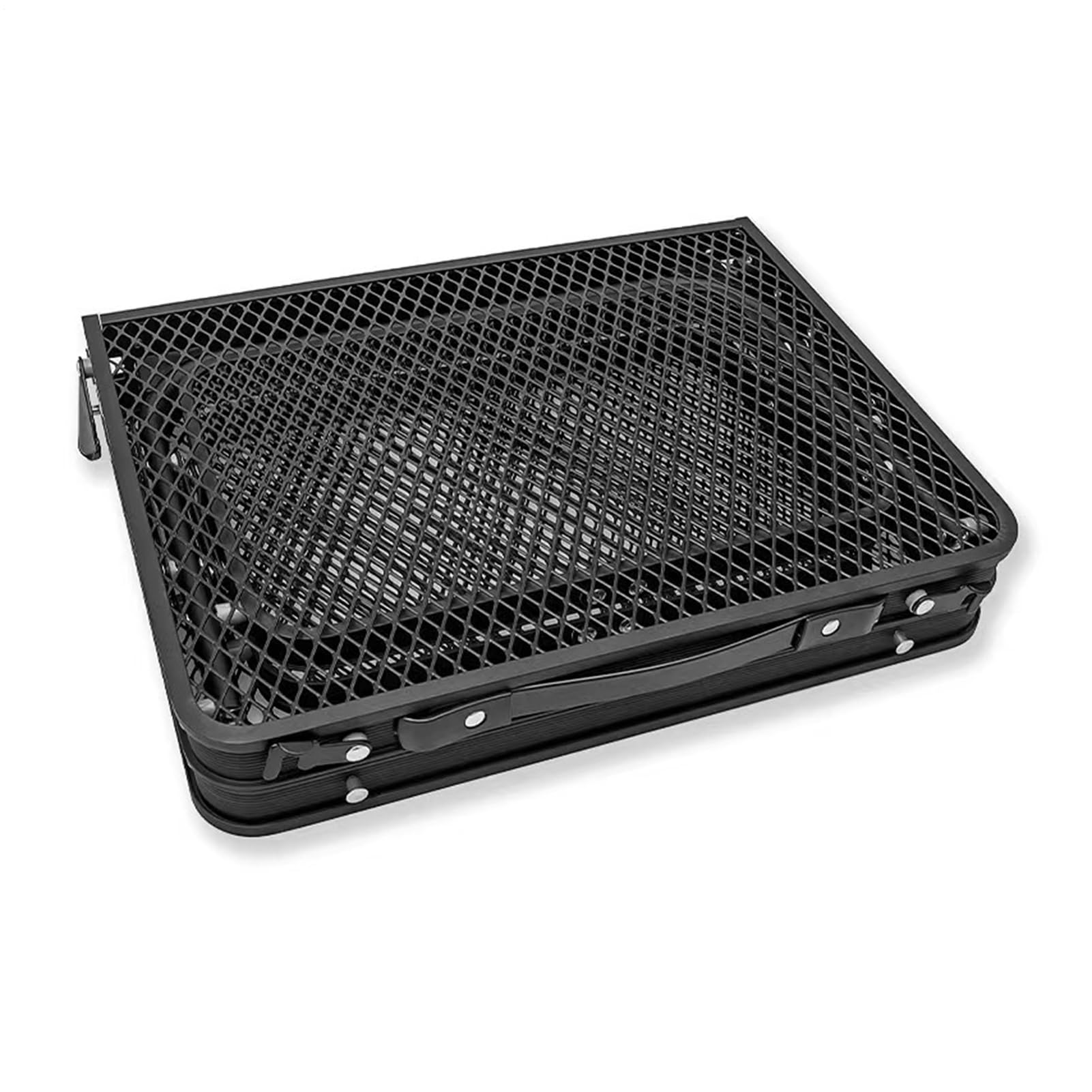 Table De Pique-Nique Pliante Portable Bureau de 60 x 40 cm avec plateau en | Table Grill En Métal pour le Camping, le Barbecue, Cuisine, Hayon, Pêche, Plage, Jardin
