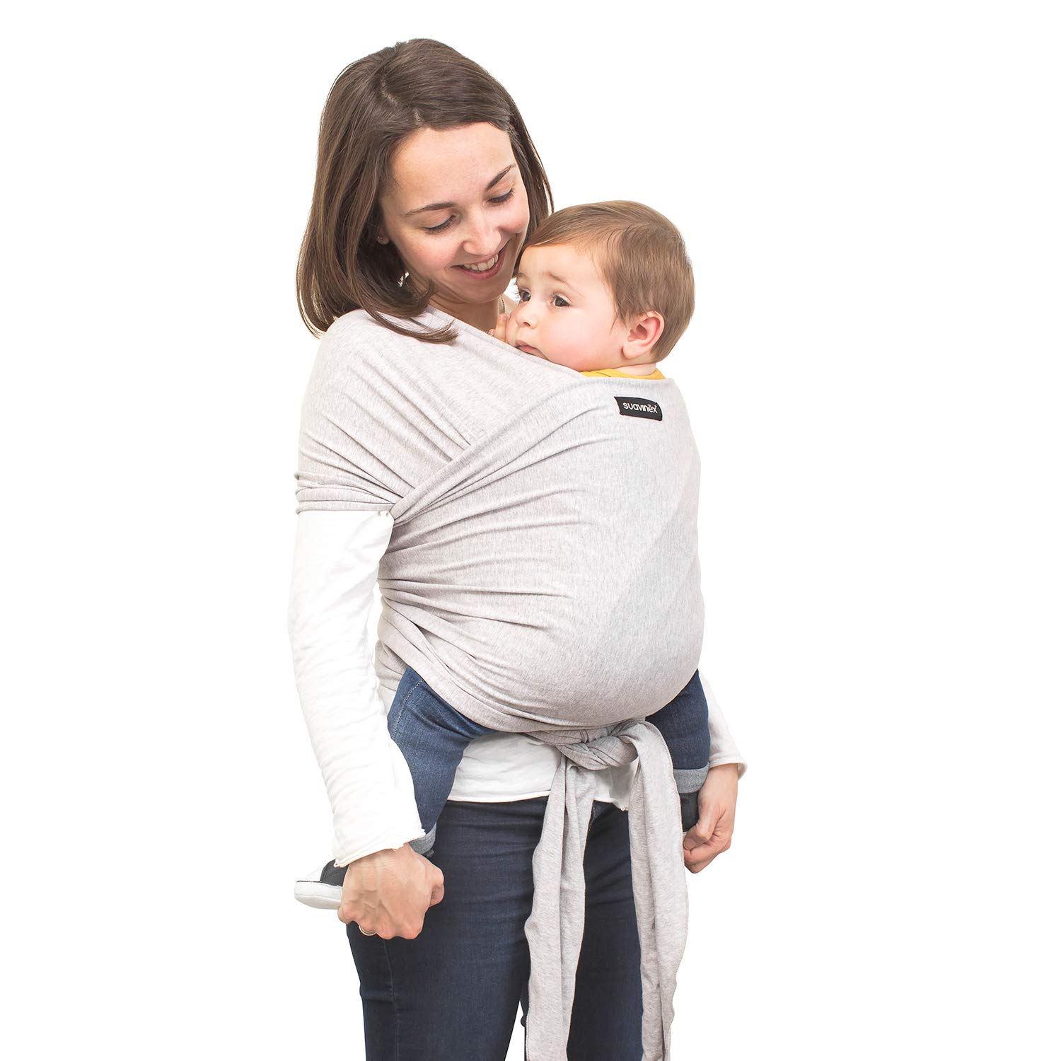 Suavinex 400870 Baby Wrap Fascia Portabebè Elastica - Grigio