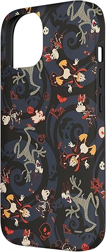 Miniatura 5 de iPhone 14 Pro Max Disney Mickey Mouse Minnie Donald y Goofy Spooky Funda de Halloween