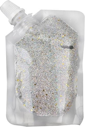 GL-Turelifes Gel de purpurina corporal, fácil de aplicar y quitar, 1.7 fl oz, lentejuelas de sirena, purpurina gruesa para cuerpo, cara, cabello,