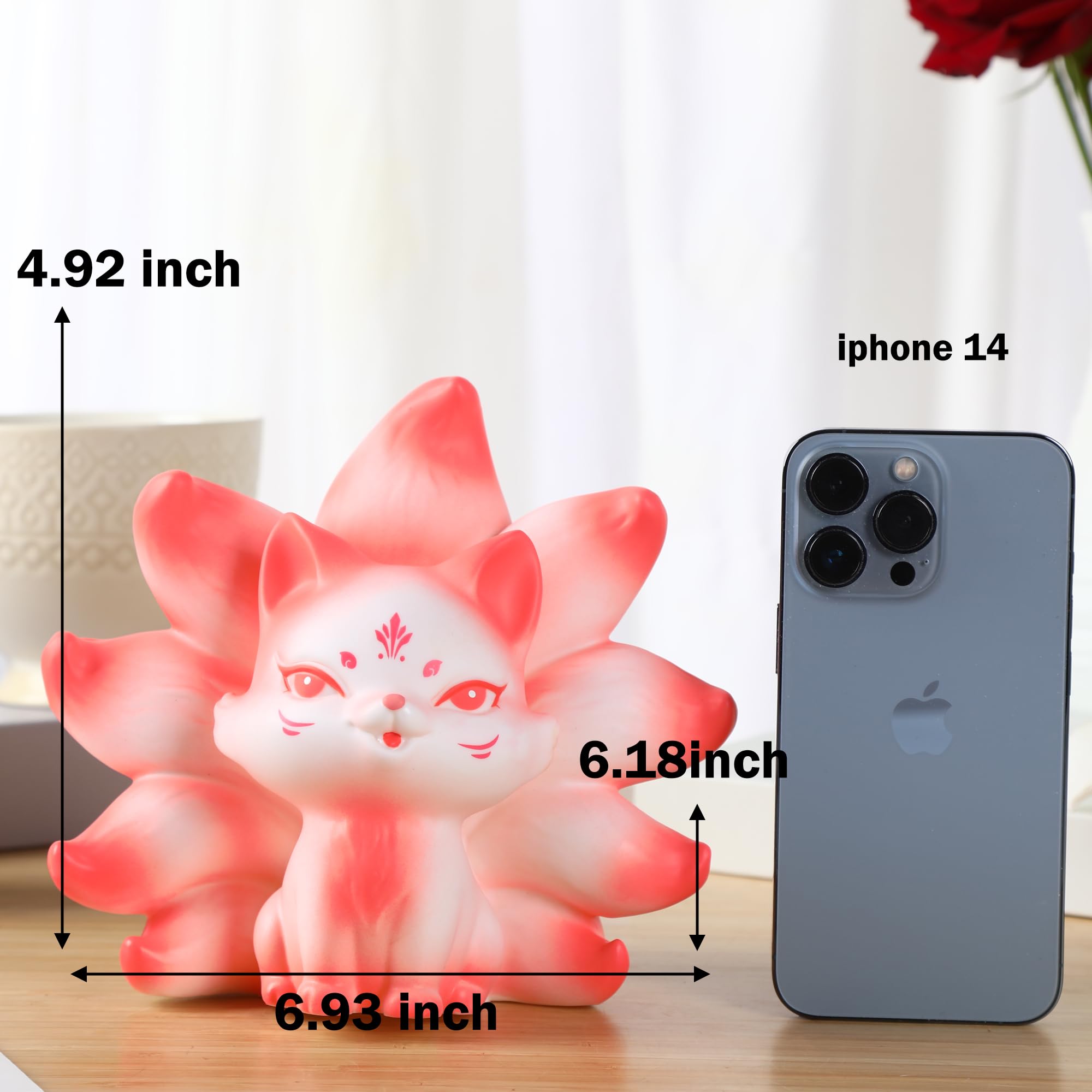Amazon.co.jp: H&W 九尾キツネの貯金箱 子供用 壊れない貯金箱