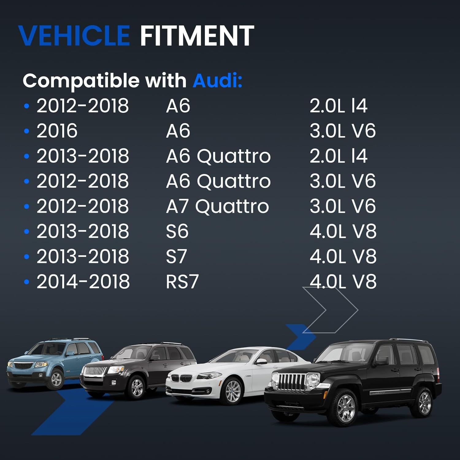 Engine Coolant Reservoir Tank 4G0121403G Compatible with Audi A6, A6 Quattro, A7 Quattro, 2012-2018 & RS7 2014-2018 & S6 S7 2013-2018 2.0L 3.0L 4.0L Replace V10-8562 4G0121403AC 4G0121403D