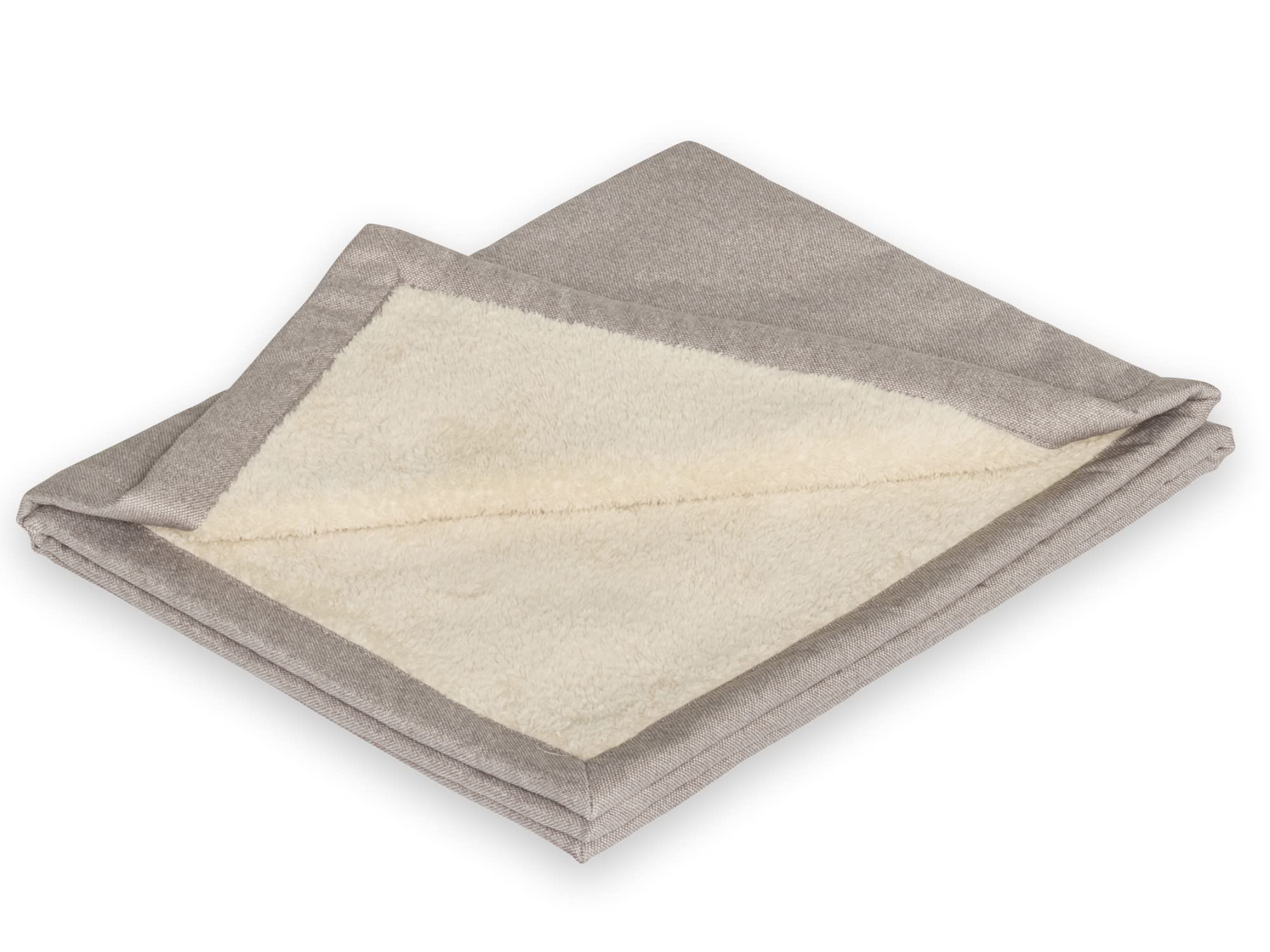 Manta para perros Cosy Plus | manta reversible para perros pequeños y grandes | lavable | en tallas S, M, L, fabricado en la UE | mullida clara o oscura (XL 140 x 120 cm, gris beige)