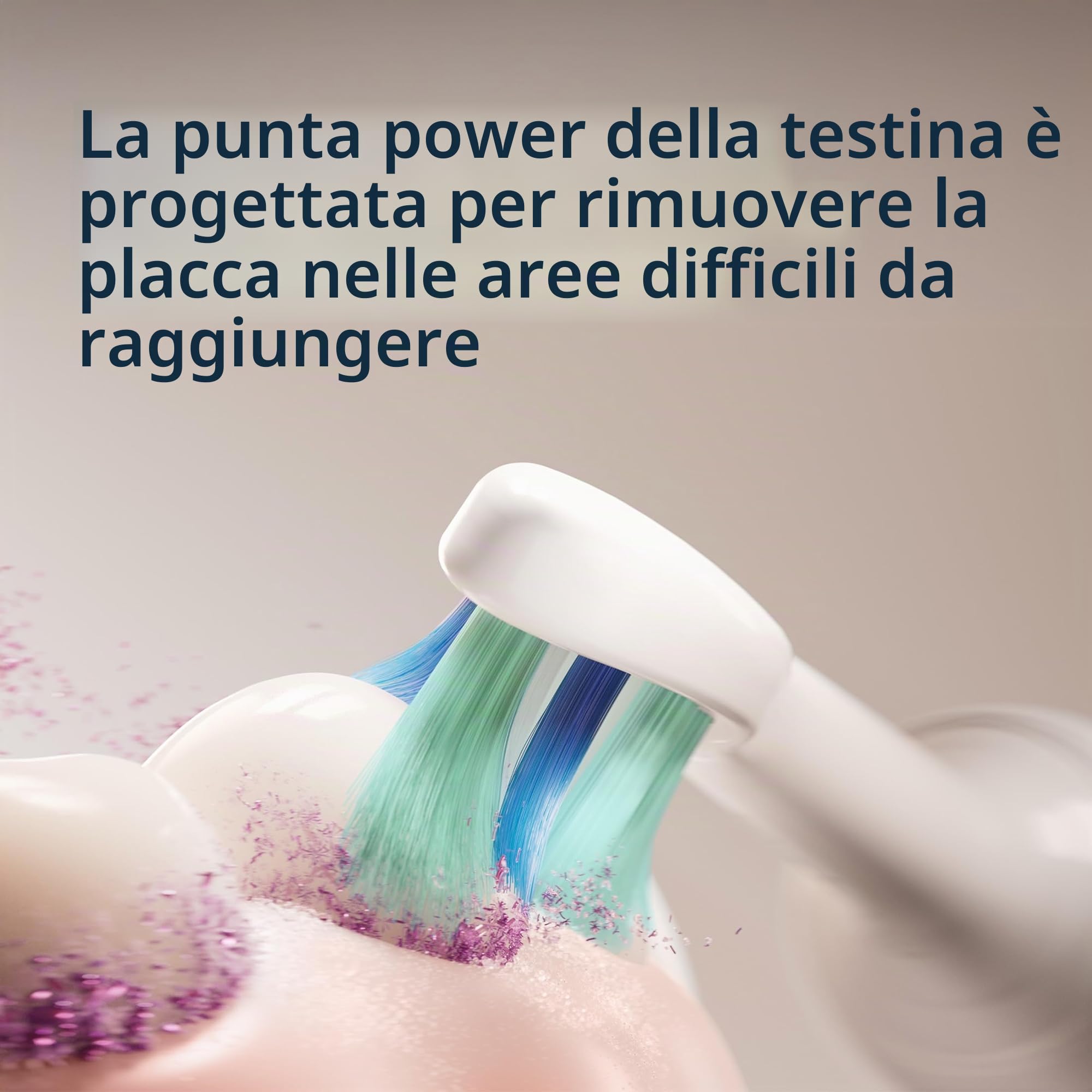 Philips Sonicare C2 Plaque Control HX9026/77 - Testine di ricambio originali per spazzolino elettrico, confezione da 6, fino a 18 mesi, colore: bianco