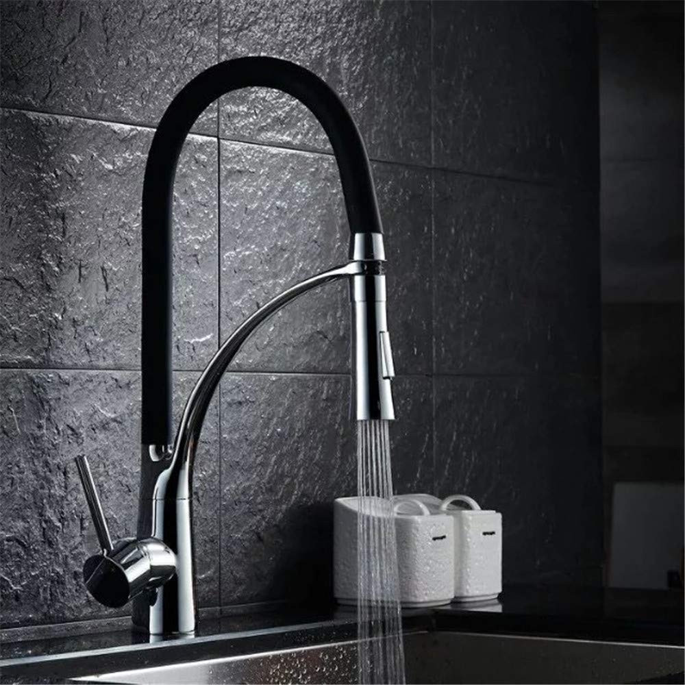 Mitigeur d'eau chaude en cuivre avec rallonge domestique et tête de pulvérisation double jet