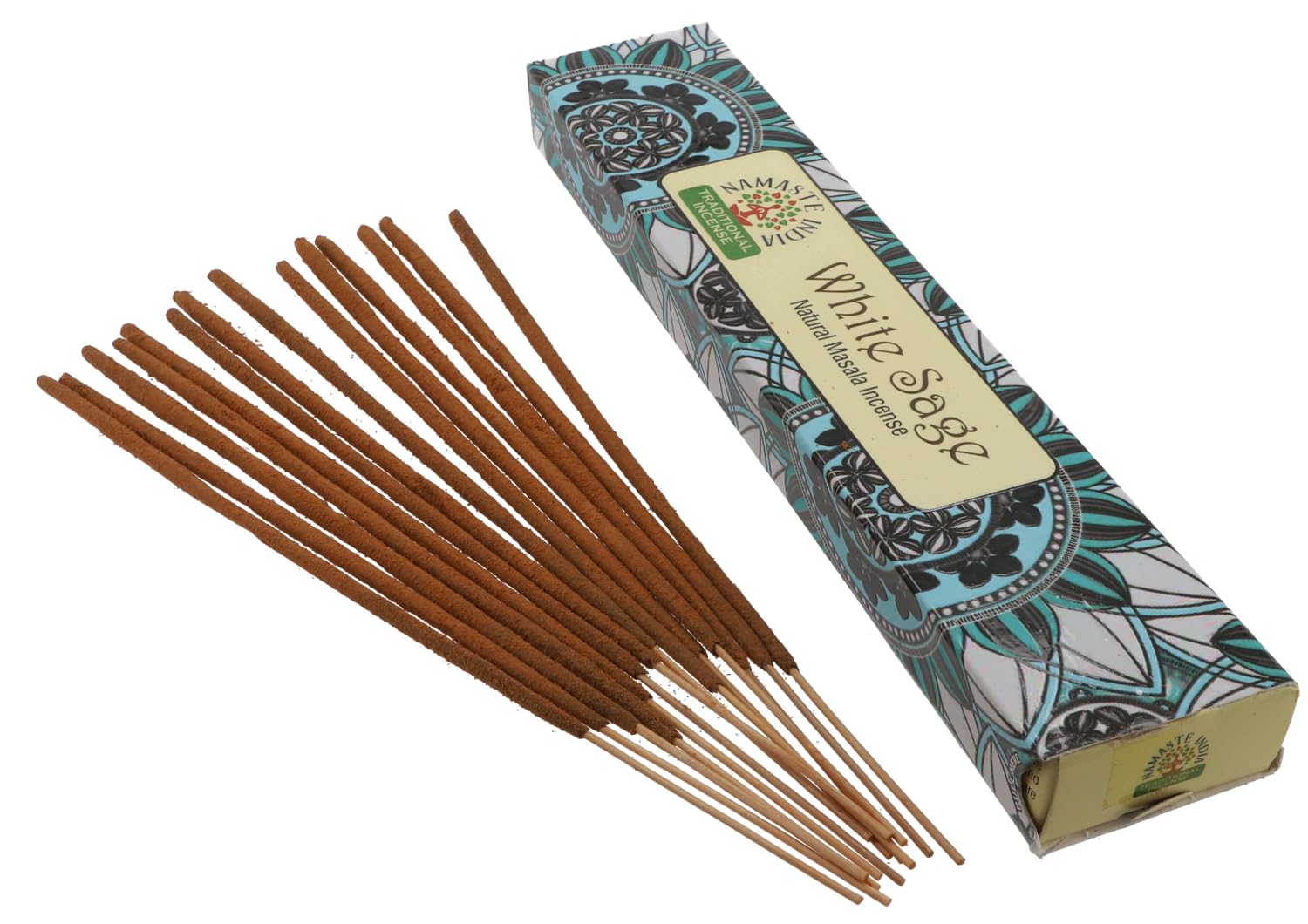 KDMD Mandala Masala Incense - White Sage - Brown
