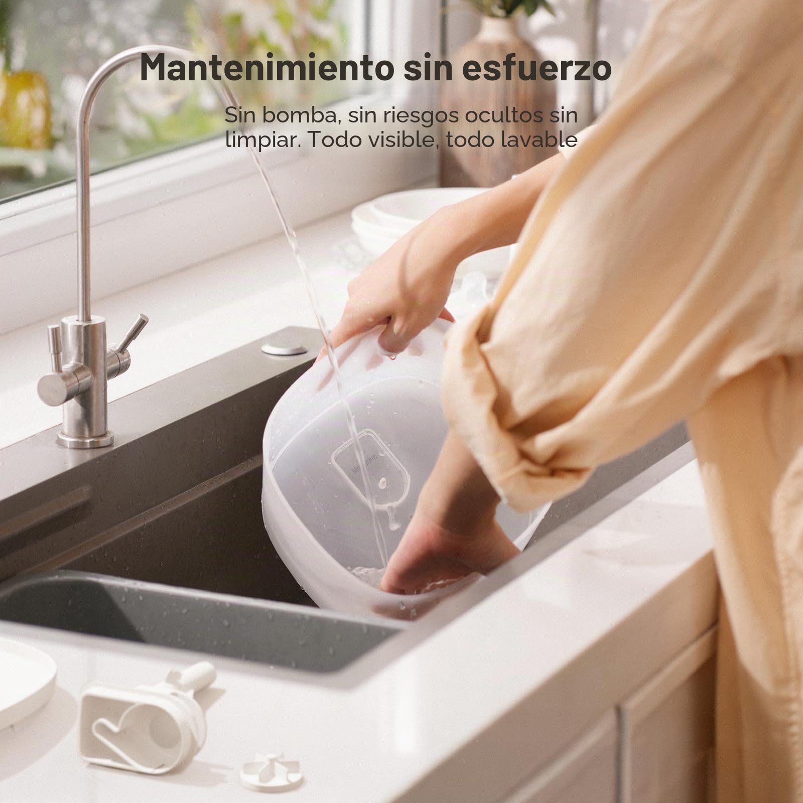 Cheerble E1 Lite Fuente de Agua para Gatos 2L - Ultra Silenciosa Sin Bomba con Tecnología MagDrive™ - Filtro de Carbón Activado - Fuente de Agua con Base Separada - para Múltiples Mascotas