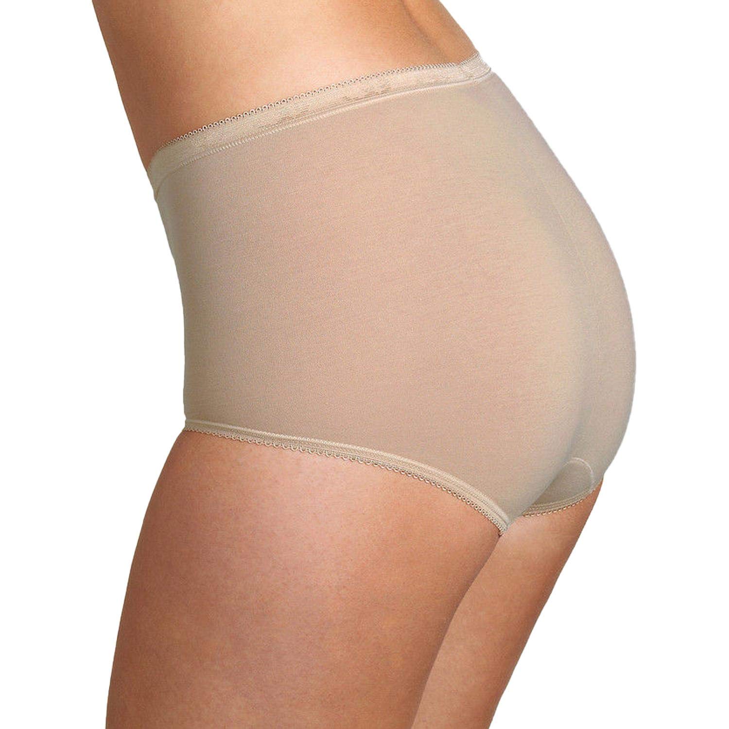 Sloggi Basic + Cotton Rich Maxi Brief para Mujer, Paquete de 4 Negro, Blanco, Gris o Piel
