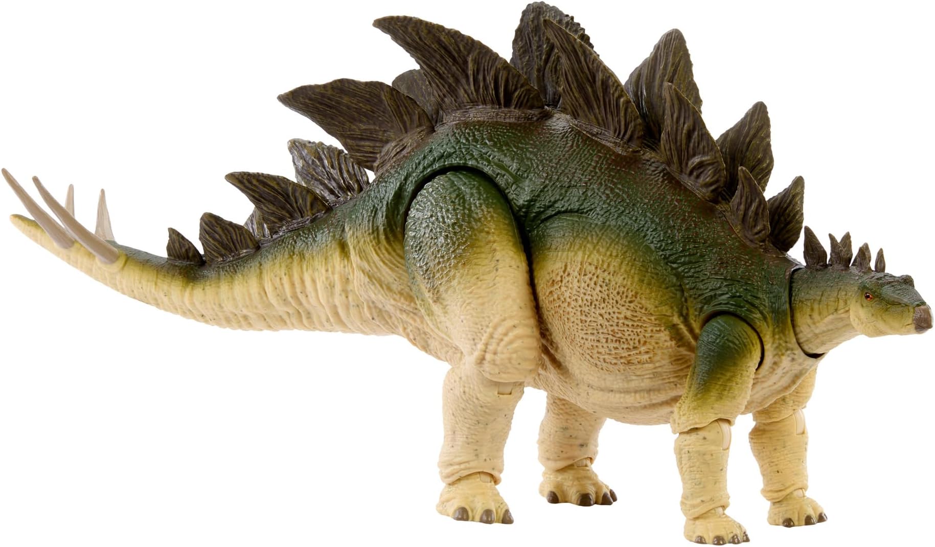 Mattel Jurassic World JCH08 Hammond Collection Stegosaurus Children's Figure, Dinosaur Toy, Moving, Large, Total Length: Approx. 17.3 inches (43.8 cm), Ages 8 and Up, Green