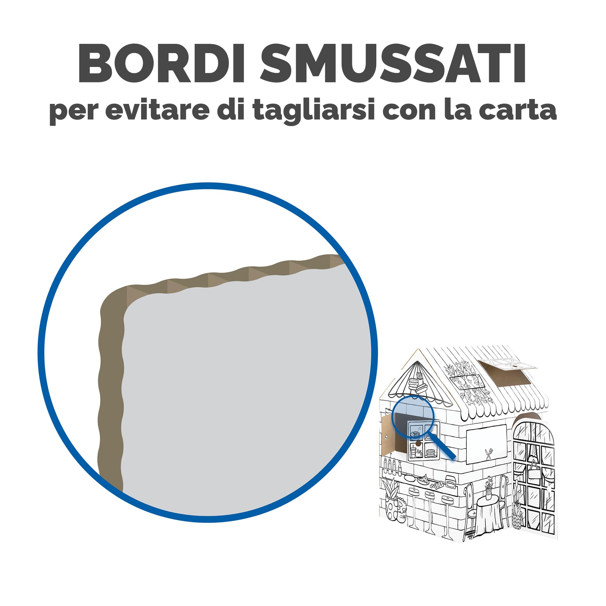 BANKERS BOX Casetta Dolcetti in cartone per bambini – Casa giocattolo - Per giocare al chiuso XL (81.3 x 81.3 x 121.3 cm) - Età 3+