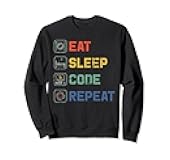Eat Sleep Code Repeat - Coder & Programmer Coding Lover Sweatshirt