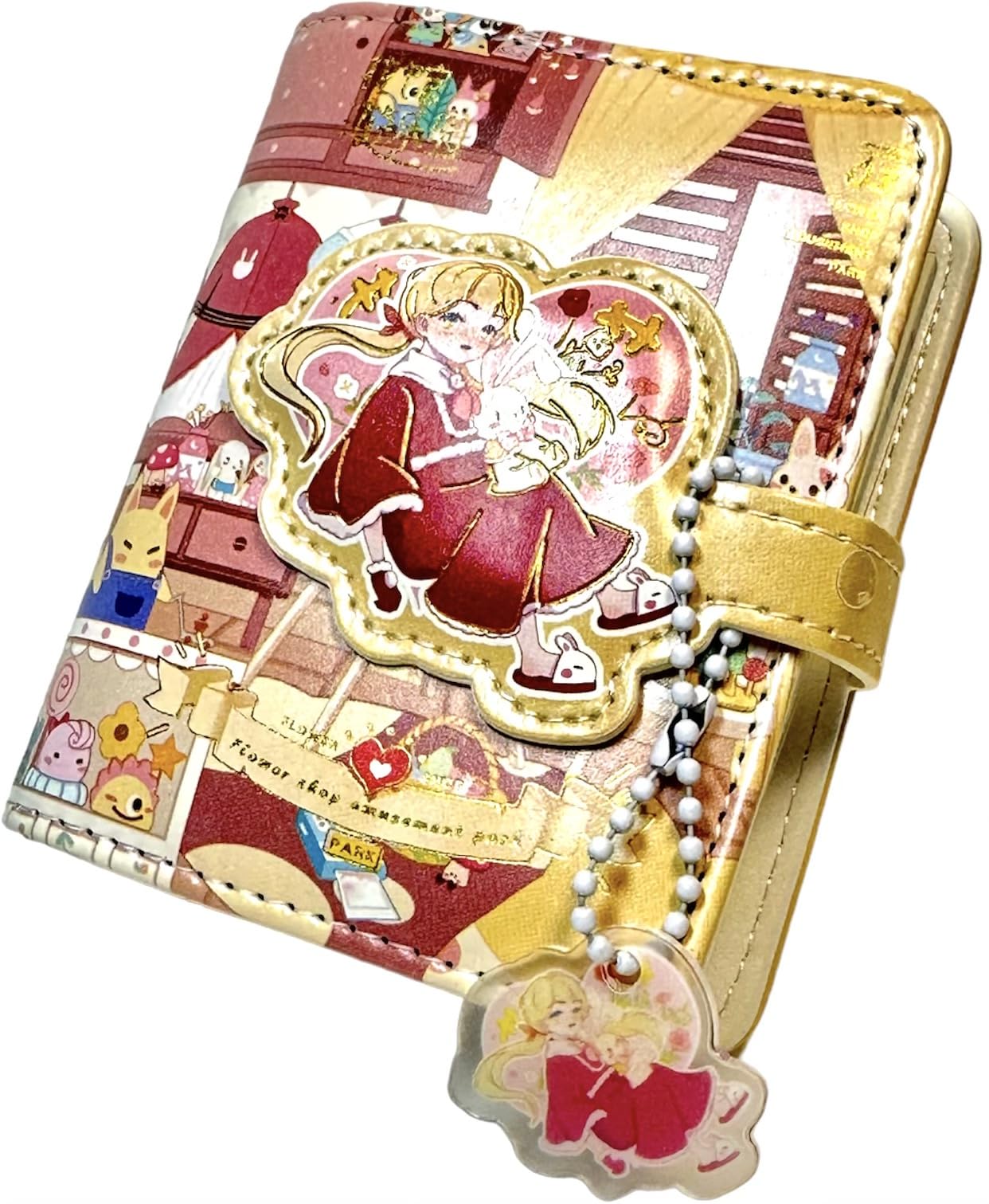 Cute Mini Binder Journal Kawaii, Cute Mini Notebook for Girls, Kawaii Small 3-Rings Notebook, Cute Pocket Notebook, Cute Mini Notebook Kawaii, 10.4 x 8.6 x 3.5cm, 4 x 3 x 1 inch, A7 style (8) Unknown Binding