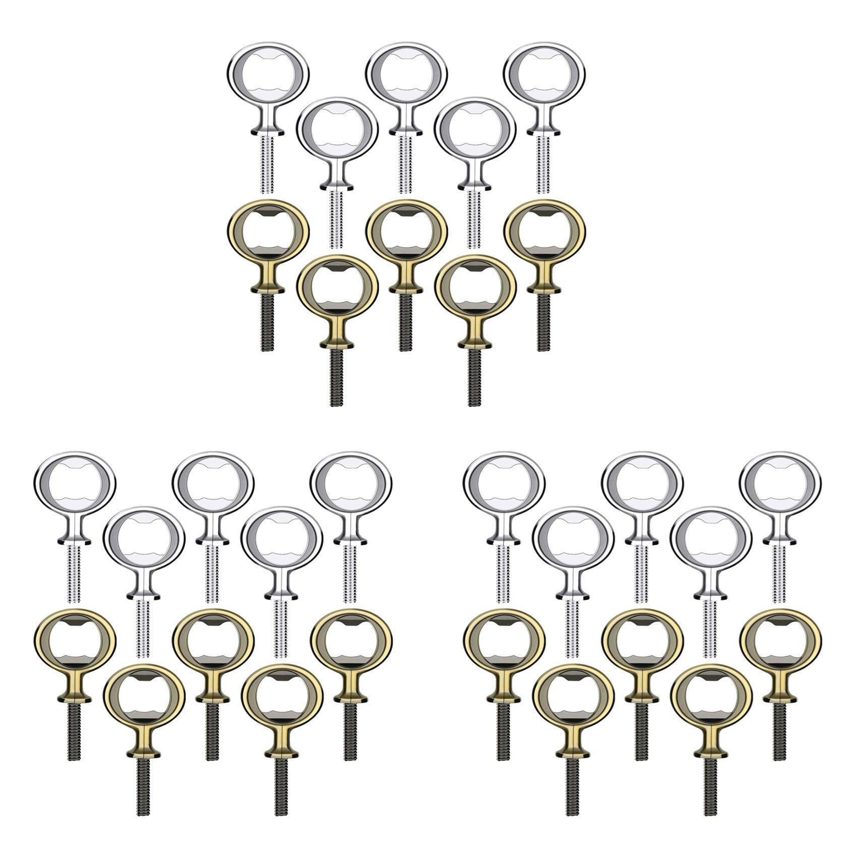 Hndhbfgrt 30Pcs Bottle Opener Blank DIY Beer Bottle Opener Stainless Steel Flat Bottle Opener Inserts Kit Beer Opener Hardware