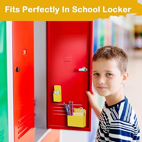 Miniatura 4 de KITANIS Soporte magnético para bolígrafo, paquete de 4 soportes magnéticos de borrado en seco con compartimentos generosos, marcador de