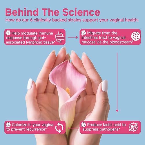 Miniatura 5 de Life-Space - Probióticos para mujeres + 32 mil millones de CFU de probióticos de amplio espectro, apoyo clínicamente validado que mejora la salud de