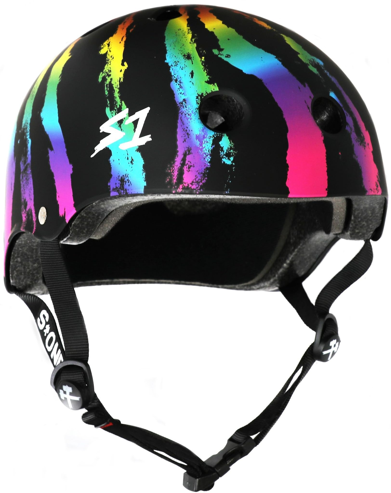 S1 Lifer Helmet for Skateboarding, BMX, and Roller Skating - EPS Fusion Foam, CPSC & ASTM Certified - Rainbow Swirl X-Small (52.1 cm) — image 1