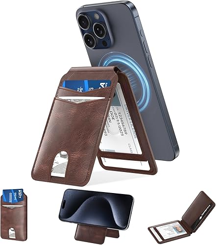 typecase cartera magnética para teléfono, Marrón, Minimalista