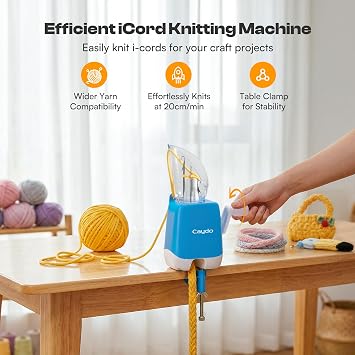 Caydo French Knitting Machine F1 Lite, High Efficiency Manual iCord Maker