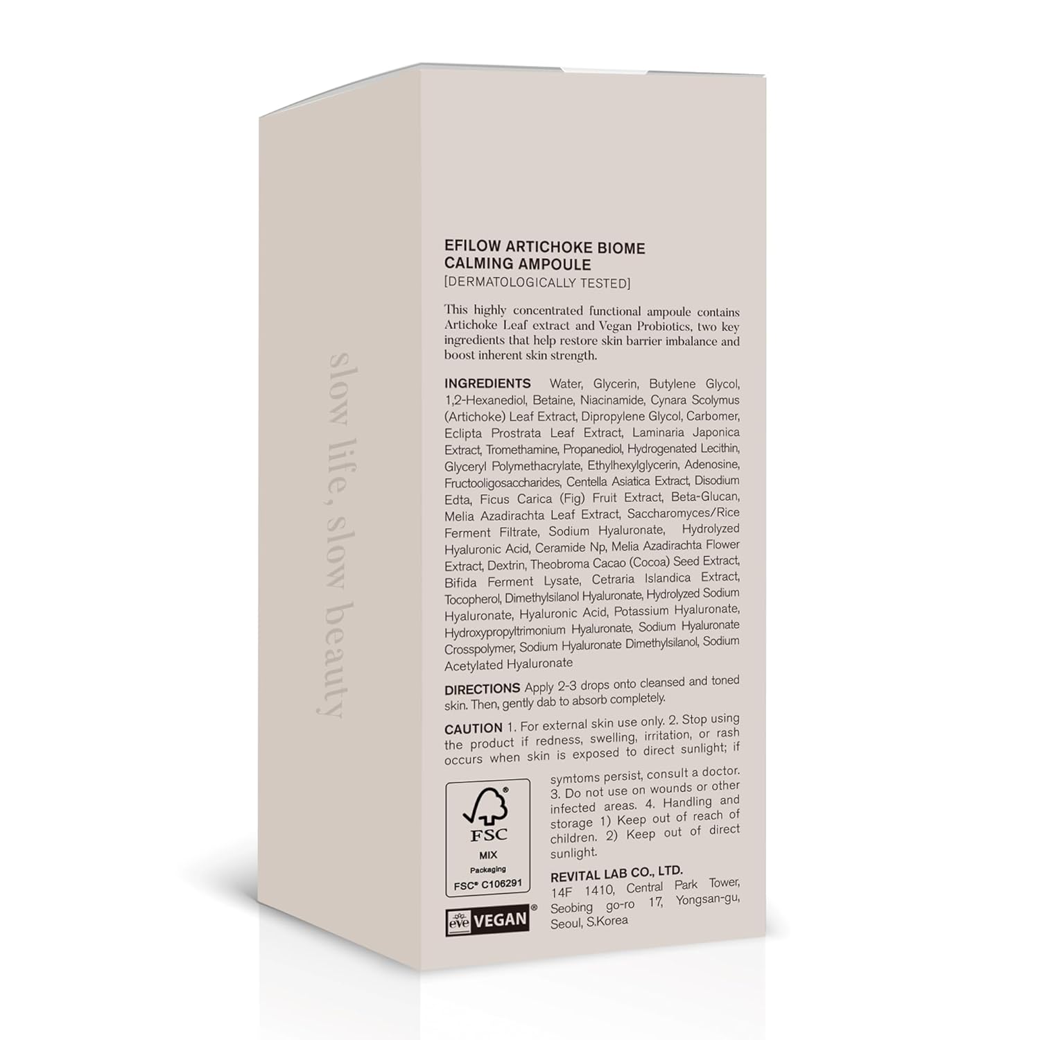 Artichoke Biome Calming Facial Ampoule, Redness-Relief Serum for Sensitive Skin, Soothing Face Hydrator with Artichoke Leaf & Centella Asiatica, Vegan K-Beauty, 1.69 fl oz (50 ml) - Image 8