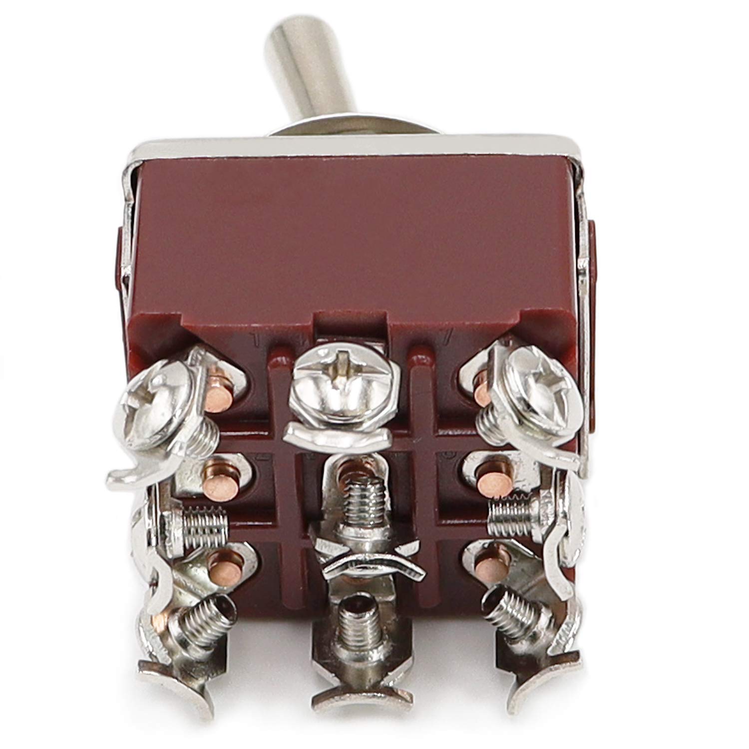 Snapklik.com : Mxuteuk Heavy Duty Rocker Toggle Switch 2 Position 3PDT ...