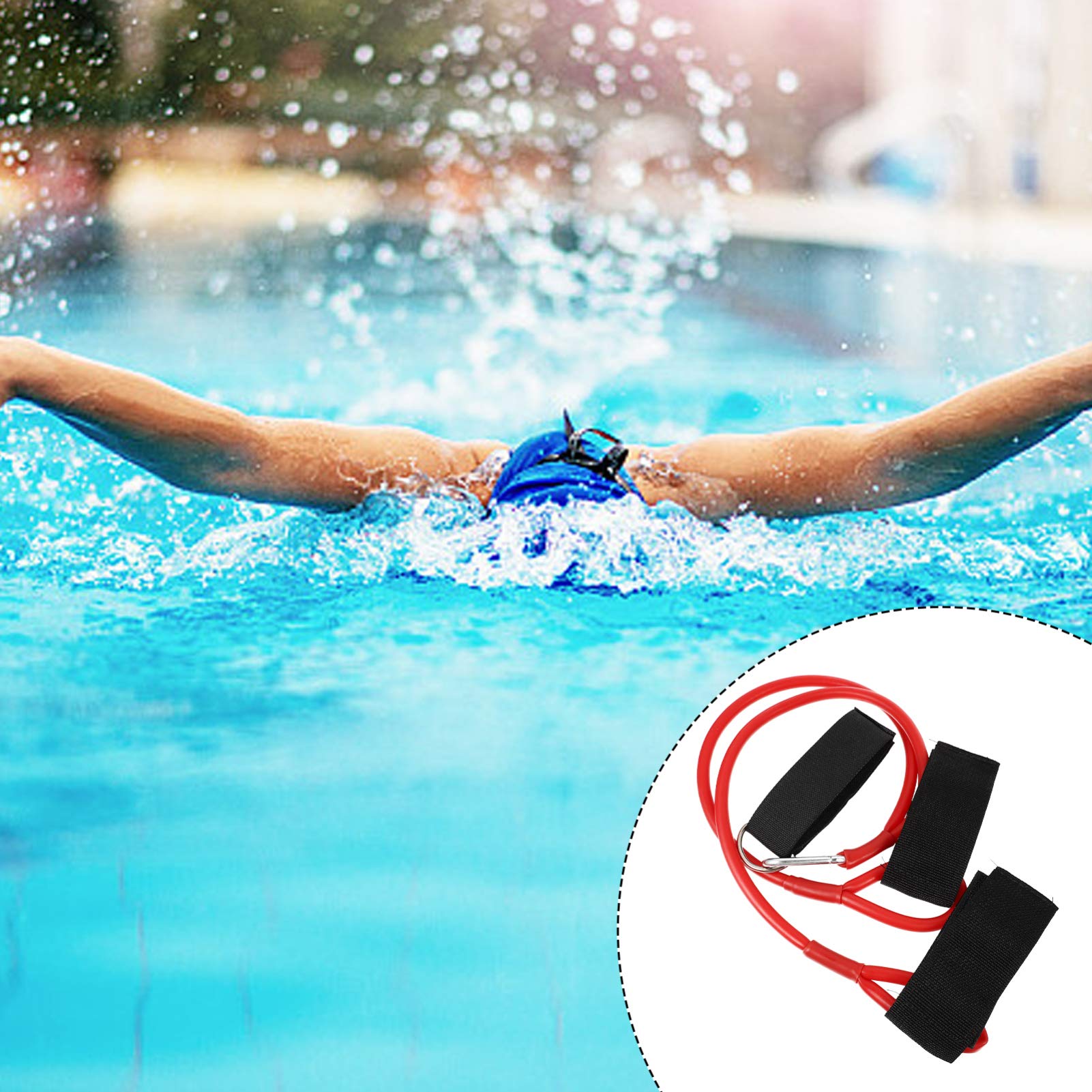 Bande de résistance de Natation équipement de résistance à la Natation équipement de Ceinture de Ceinture de nage de Musculation des Bras Latex