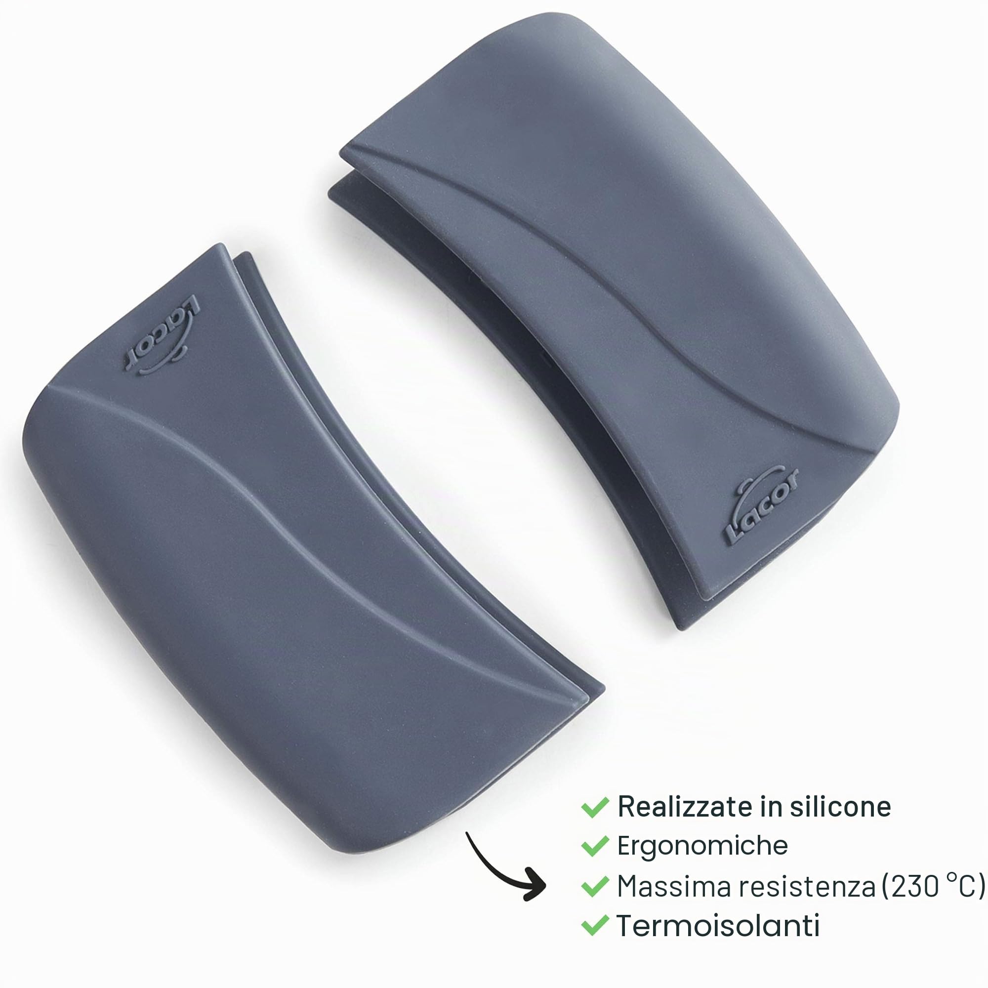 Lacor 25432 - Padella per paella con manici in silicone, rivestimento | Utensile professionale duraturo; progettato per prestazioni ottimali e una pulizia rapida in lavastoviglie