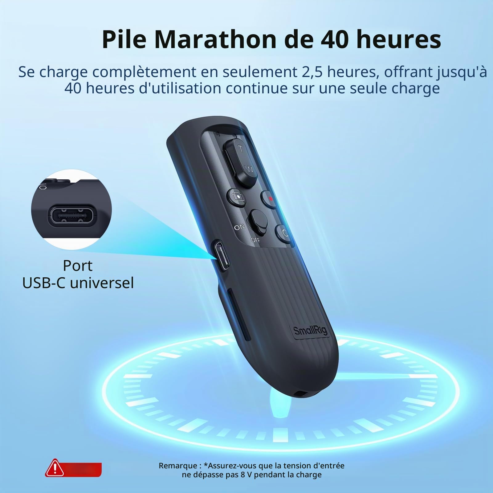 SMALLRIG SR-RG2 Télécommande sans Fil Compatible Sony Canon Nikon Alpha 7 V IV R V R IV R III A6700 FX3 A7C A7CR A7C II ZV-E10 R5 R6 Z50 III