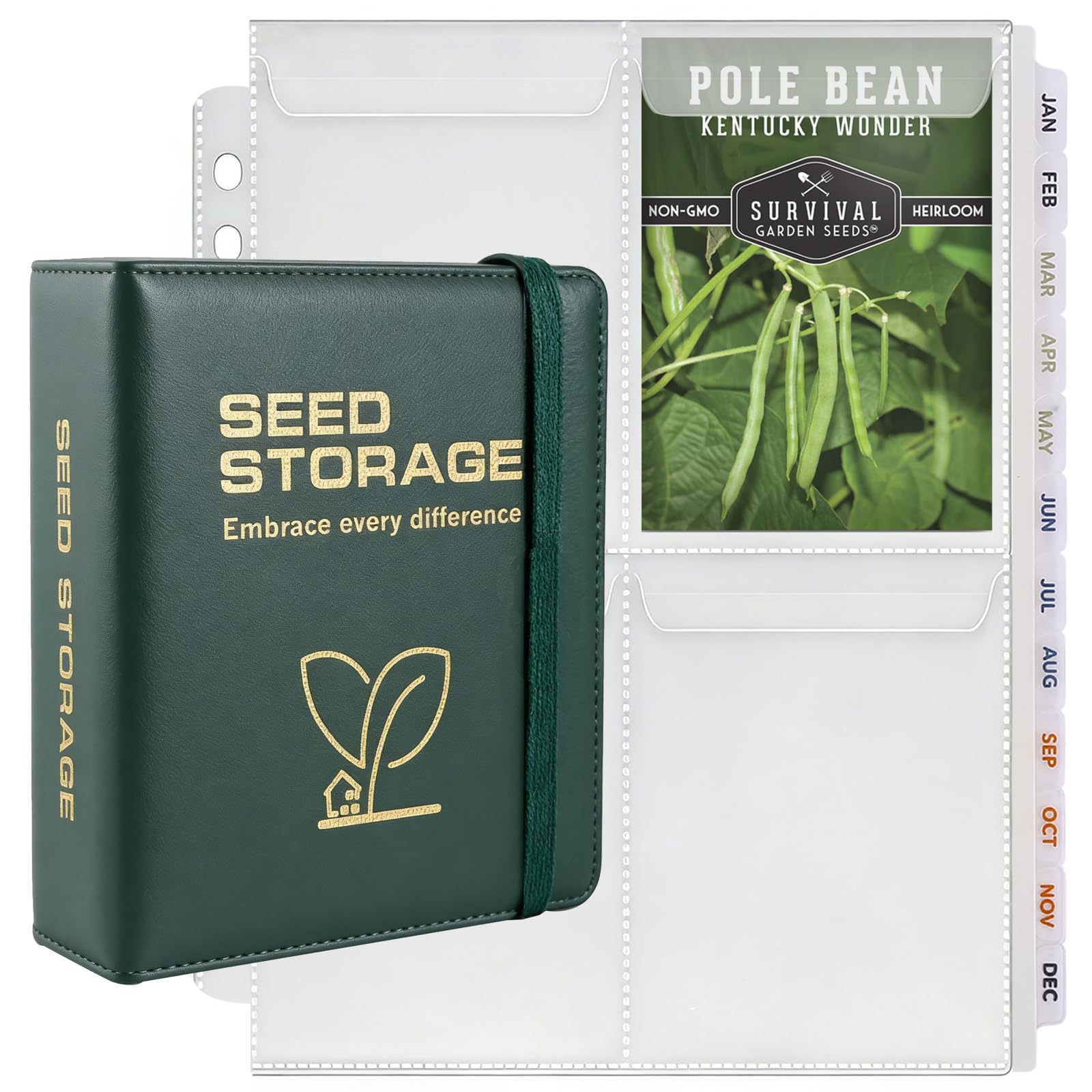MUQING Seed Storage Organizer Binder