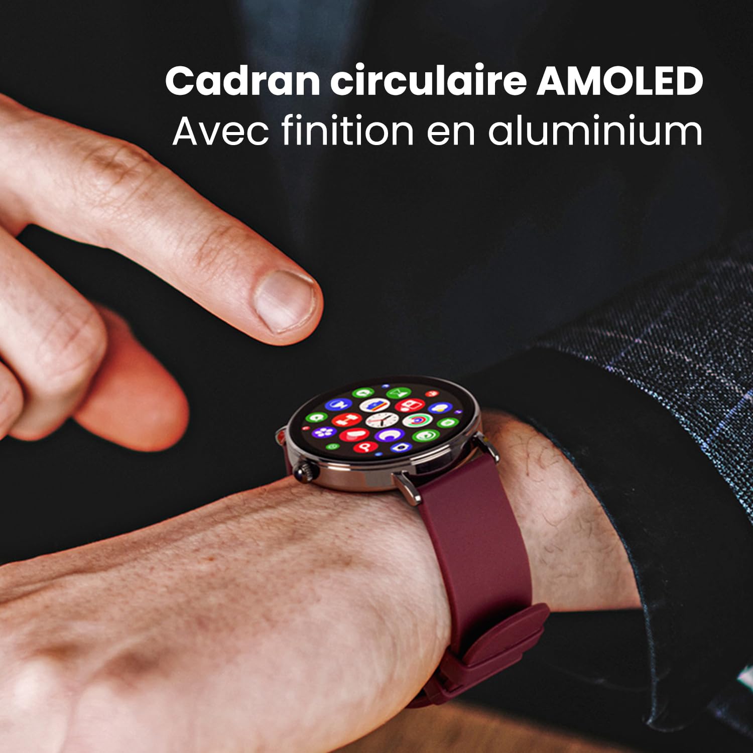 SPC SMARTEE Duo Velvet - Montre connectée AMOLED 1,32"